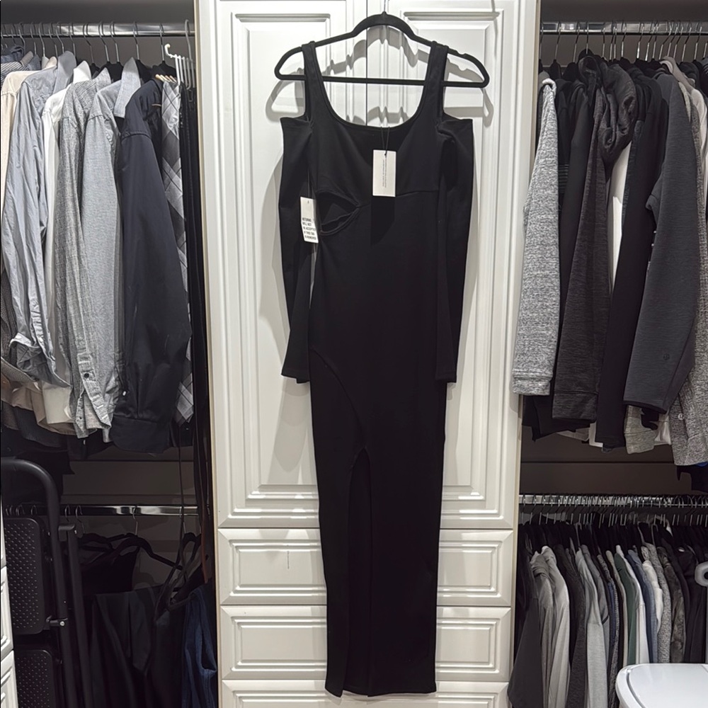 Elegant Black Maternity Dress